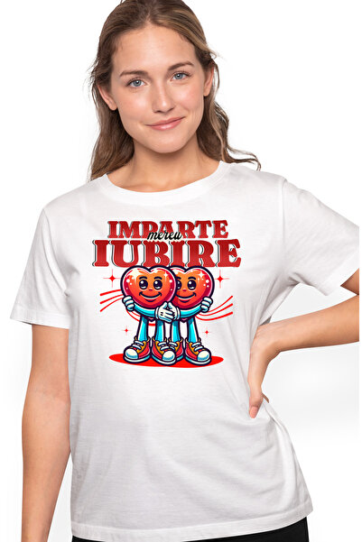 StoryGift Romania Tricou Femei Imparte Mereu Iubire Fii Bun Indragostit Inima...