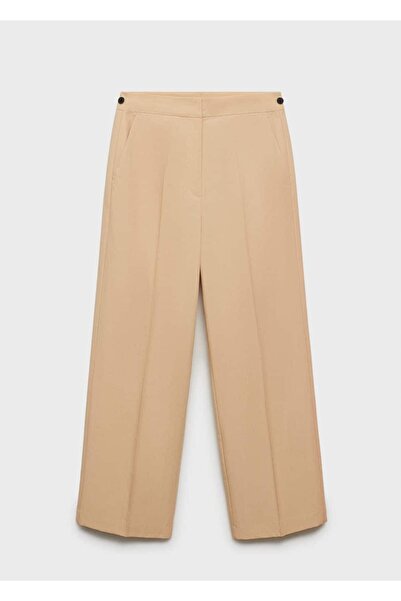 MANGO Woman Düz kesim kısa paçalı pantolon