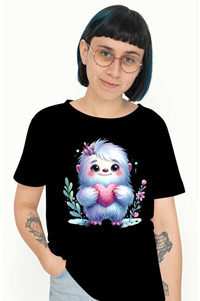 StoryGift Romania Tricou Femei Cu Omul Zapezilor Care Tine O Inima In Brate, ...