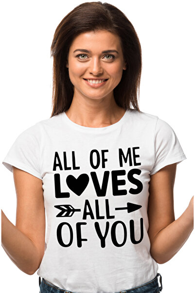 StoryGift Romania Tricou Femei Pentru Indragostiti Cu Mesajul In Engleza "all...