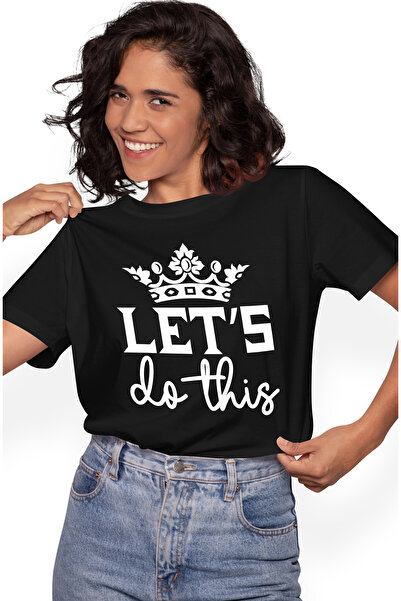StoryGift Romania Tricou Femei Cu O Coroana Regala Si Mesajul "let's Do This"...
