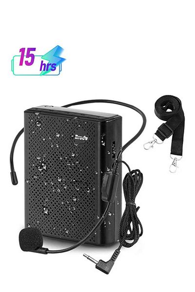Generic Voice Amplifier for Teachers with Wired Microphone and Waistband, Rechargeable Portable Mega