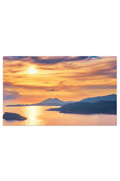 StoryGift Romania Tablou Canvas - Apus In Grecia: Marea Egee, Insule Si Natur...