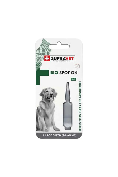Supravet Bit Pire Kene Köpek Dış Parazit Ense Damlas 20-40 Kg 5 Ml