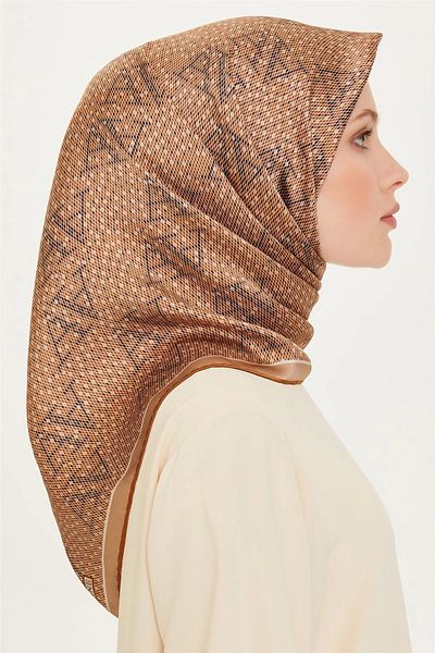 Armine DJ ΜΑΘΕΤΙΚΟ ΜΑΝΤΗΛΙ 9228D (S) ( SURA) 90 x 90 Χρυσό - 50