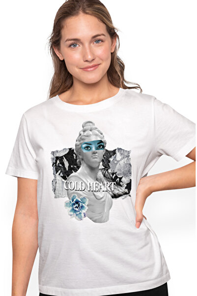 StoryGift Romania Tricou Femei Personalizata Inima Rece, Cold Heart, Compozit...