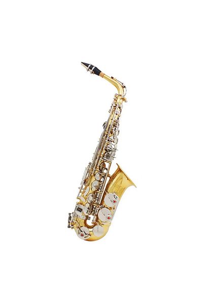 Parrot Alto saxophone, Parrot 6430A, E flat, Gold, silver keys