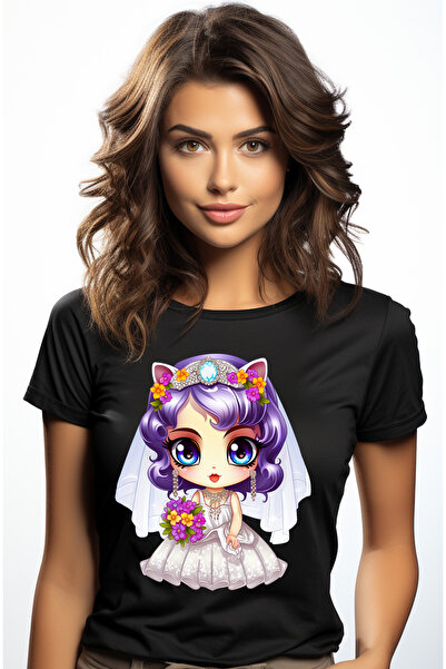StoryGift Romania Tricou Femei Cu O Fetita Dragalasa Care Poarta O Rochie Alb...