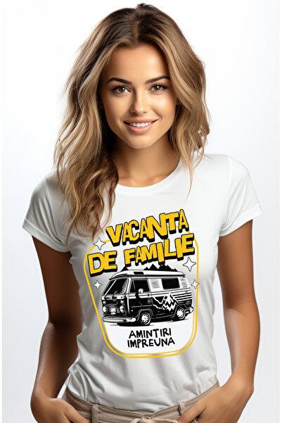 StoryGift Romania Tricou Femei Vacanta De Familie Amintiri Impreuna Caravana ...