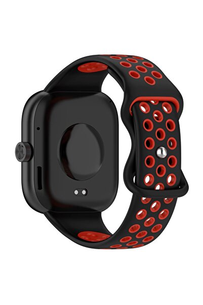 Dmay Redmi Watch 4 Uyumlu Delikli Yumuşak Silikon Kordon Kayış