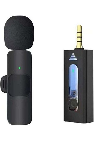 Generic Wireless Lavalier Microphone for iPhone iPad USB C Smartphone