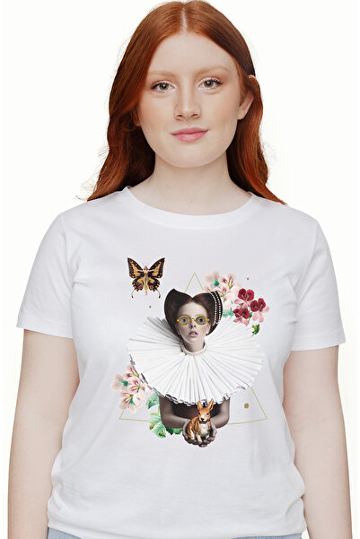 StoryGift Romania Tricou Femei Cu Femeie, Abstract, Fantasy, Alice In Tara Mi...