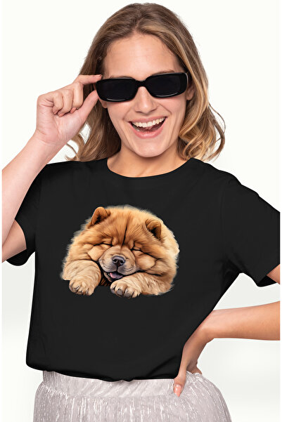 StoryGift Romania Tricou Femei Cu Un Caine Blanos Care Doarme Lat, Ilustratie...