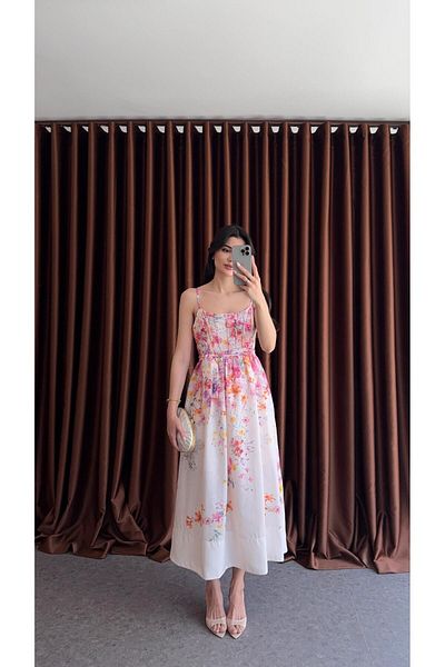 HAZELANNA Rochie de in colorata cu nervuri