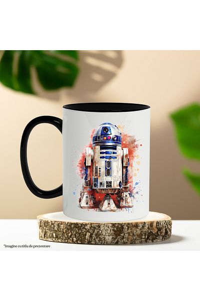 StoryGift Romania Star Wars Mug, Robot, R2-D2, Sci Fi, Famous Character, Multicolor 33, With ,STG