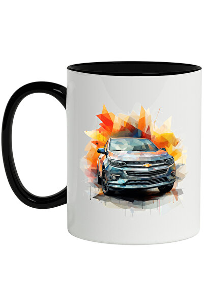 StoryGift Romania Cana Cu Masina Chevrolet Orlando, Mosaic, Geometric, Multic...