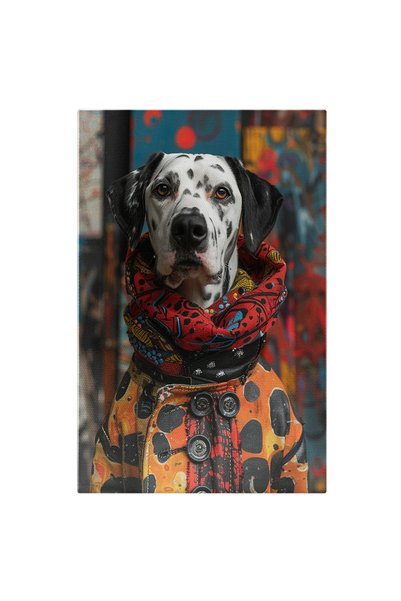 StoryGift Romania Tablou Canvas Cățelul Conțopist Dalmațian Cu Stil Și Gust P...