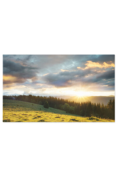 StoryGift Romania Tablou Canvas Caine Pe Pajunea Muntelui In Timpul Apusului ...