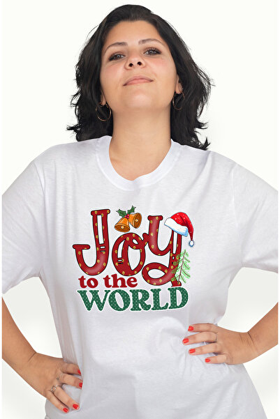 StoryGift Romania Tricou Femei Cu Mesajul "joy In The World", Bucurie, Craciu...