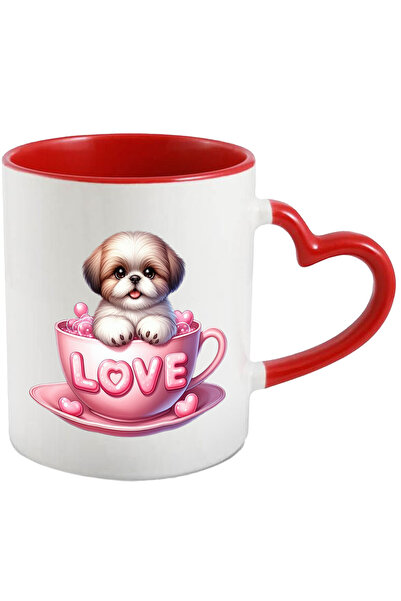 StoryGift Romania Cana Cu Un Catel Blanos De Talie Mica | Ilustratie | Sta In...