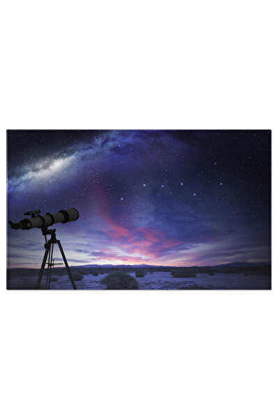 StoryGift Romania Tablou Canvas Telescopul Privind Constelatia Ursa Mare, Telescop, Noapte, Stea, Spatiu, Astrono