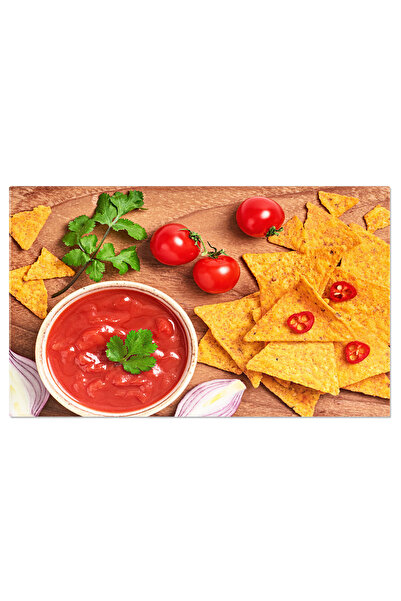 StoryGift Romania Tablou Canvas Nachos Cu Salsa Gustare Mexicana Autentica, C...