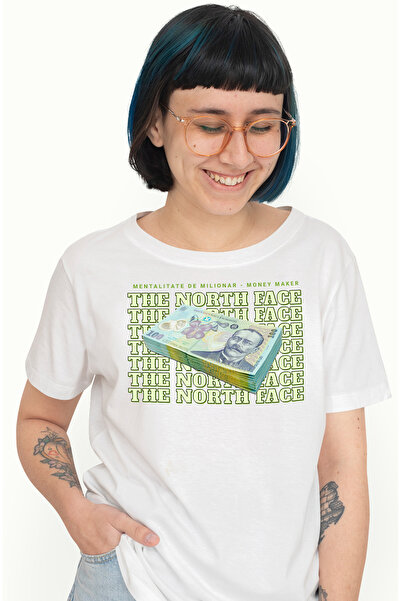 StoryGift Romania Tricou Femei - 100 Lei Romanesti, Cu Imprimeu Pe Fata, 100%...