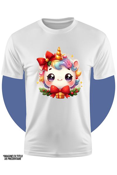 StoryGift Romania Tricou Copii Cu Un Unicorn Fericit, Ilustratie, Cadou, Vasc, Veselie, 100% Bumbac, Unisex