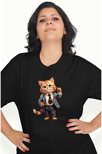 StoryGift Romania Tricou Femei Cu Un Motan La Costum, Ilustratie, Lucreaza La...