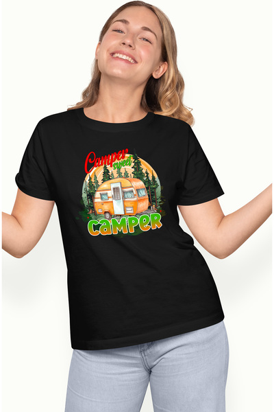 StoryGift Romania Tricou Femei Cu Mesajul "camper, Sweet Camper", Calatorie, ...