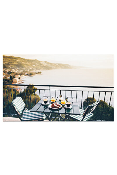 StoryGift Romania Tablou Canvas: Mic Dejun Cu Vizual Mediteranean - Sea, Fres...