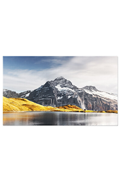 StoryGift Romania Tablou Canvas Lacul Bachalpsee In Muntii Alpi Elvetieni Mun...