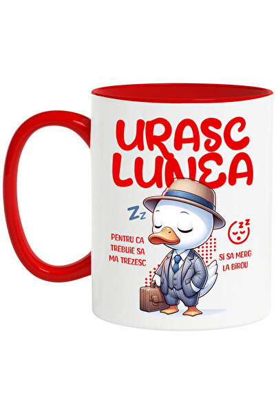 StoryGift Romania Cana Cu Rata Haioasa Alba Cu Costum Elegant Palarie Serviet...