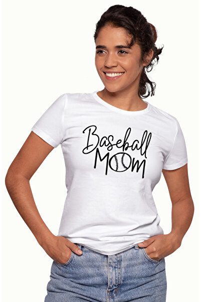 StoryGift Romania Tricou Femei Pentru Mamele De Sportivi Cu Minge De Baseball...