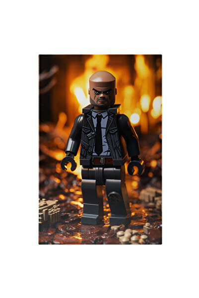 StoryGift Romania Tablou Canvas: Nick Fury Personaj Lego Din Marvel Cu O Priv...