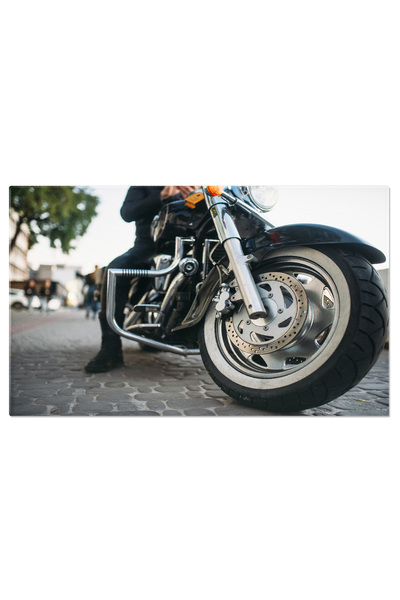 StoryGift Romania Tablou Canvas Biker In Poza Frontala Explorare Pe Doua Roti...