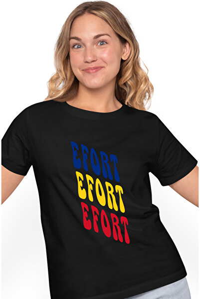 StoryGift Romania Tricou Femei Cuvantul Efort, In Culorile Steagului Romaniei...