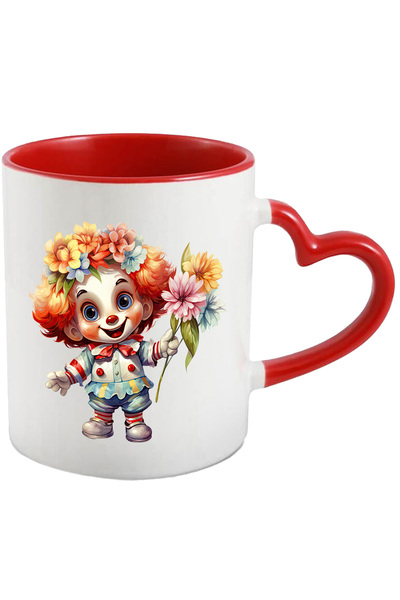 StoryGift Romania Cana Cu Un Baietel Clovn | Ilustratie | Tine Niste Flori | ...