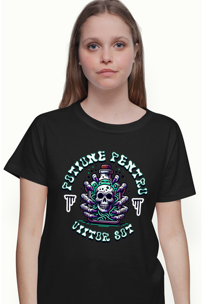 StoryGift Romania Tricou Femei Potiune Magica Pentru Viitor Sot, Haios Sotie Crazy Cu Imprimeu Pe Blk_l