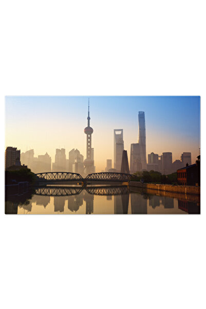 StoryGift Romania Tablou Canvas Shanghai La Rasarit, Arhitectura, Asia, Atrac...