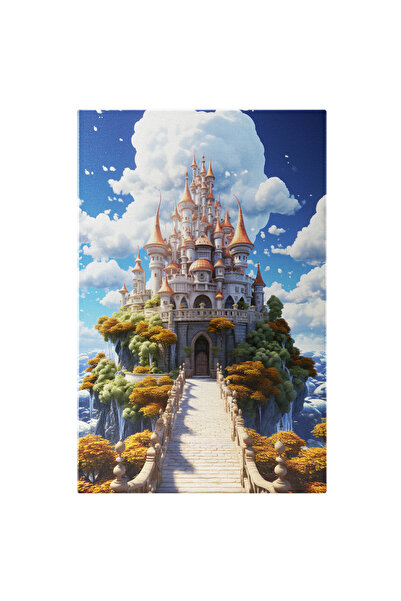 StoryGift Romania Tablou Canvas: Castelul Zgarie Nori Cu Un Drum Pietruit Si ...