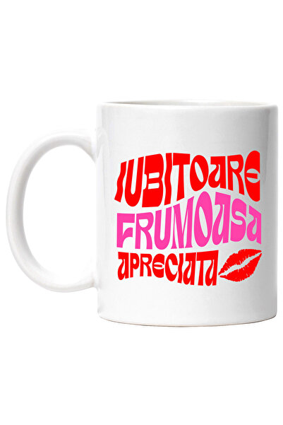 StoryGift Romania Cana Cu Text Bizar Colorat Femeie Iubitoare Fericita Apreci...