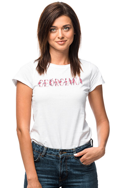 StoryGift Romania Tricou Femei Cu Numele Georgiana, Floral, Colorat, Creativ,...