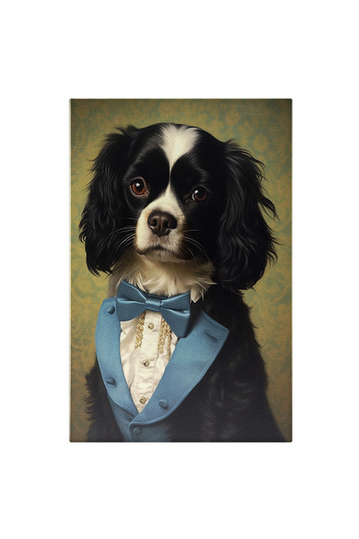 StoryGift Romania Tablou Canvas: Catelus La Costum - Canin Pentru Iubitorii D...