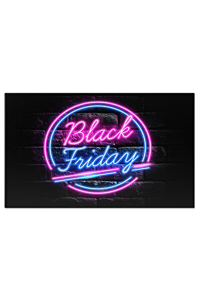 StoryGift Romania Tablou pânză 120 x 80CM - Black Friday în stil neon 120x80CM STG,STG440294