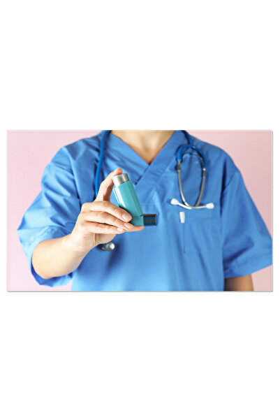 StoryGift Romania Tablou Canvas 120 X 80cm - Tratament Respirator: Allergy, Lung, Disease, Medical, Inhalation, Stg