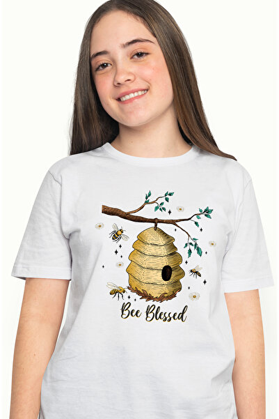 StoryGift Romania Tricou Femei Cu Albine Si Cu Un Stup Atarnat De O Ramura Cu...