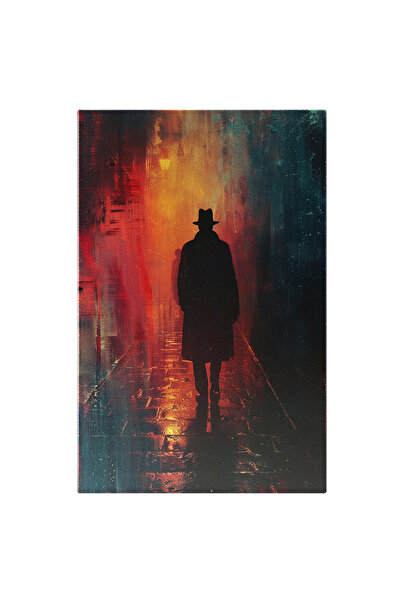 StoryGift Romania Tablou Canvas: Silueta Pierdută În Anonimat Bărbatul Din Um...