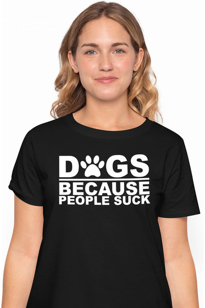 StoryGift Romania Tricou Femei Pentru Iubitorii De Caini Cu Mesajul In Englez...