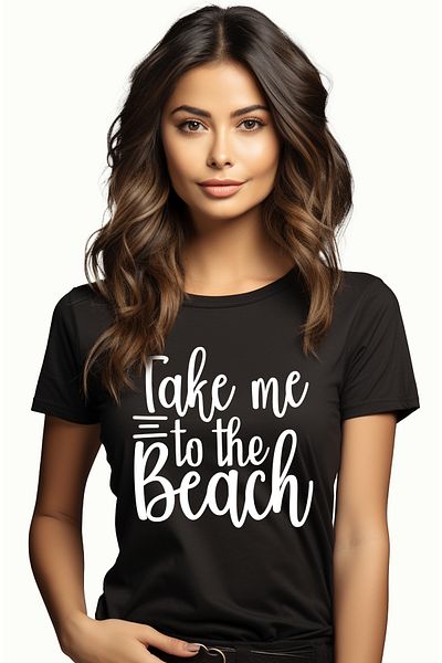 StoryGift Romania Tricou Femei pentru cei care vor sa mearga neaparat pe plaja cu imprimeu pe Fat BLK_S